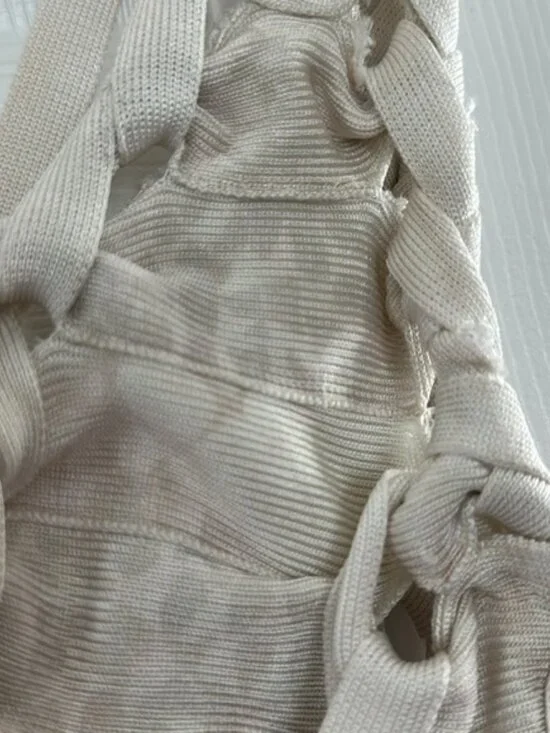 Herve Leger Cream Mini Dress - Picture 12 of 14